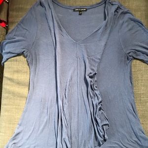 Cable and gauge blue tunic